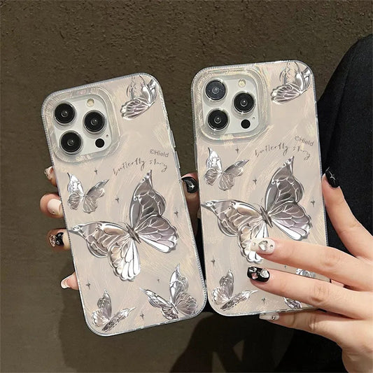 Metallic Butterfly Case